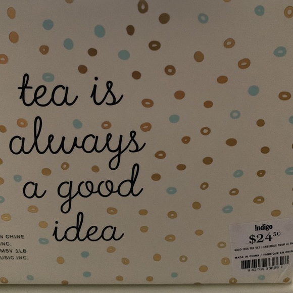 Indigo “Tea is always a good idea” Tea Set - Picture 6 of 7